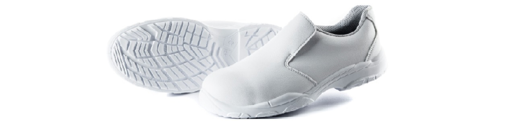 Chaussures de sécurité blanches pour personnel hospitalier