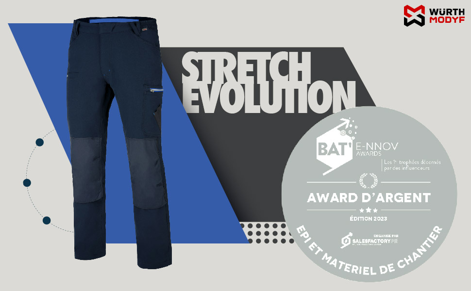 Pantalon de travail en 4 way stretch pour un confort total