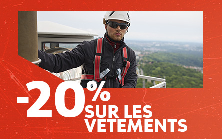 Promotion sur les vêtements professionnels