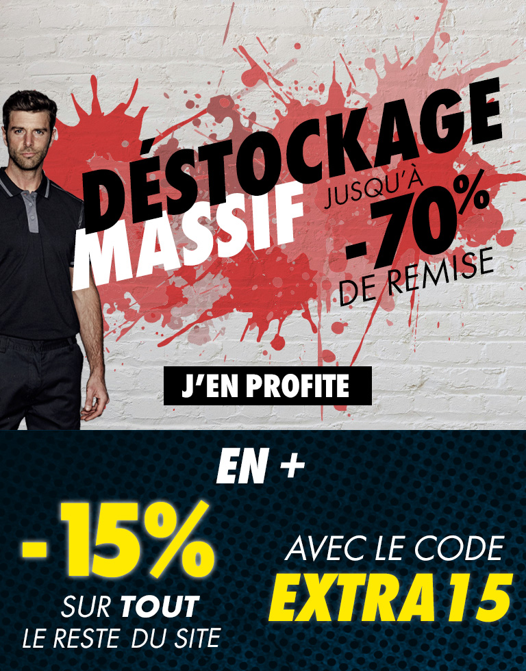 Déstockage Massif ! Et -15% sur tout le reste du site avec le code EXTRA15