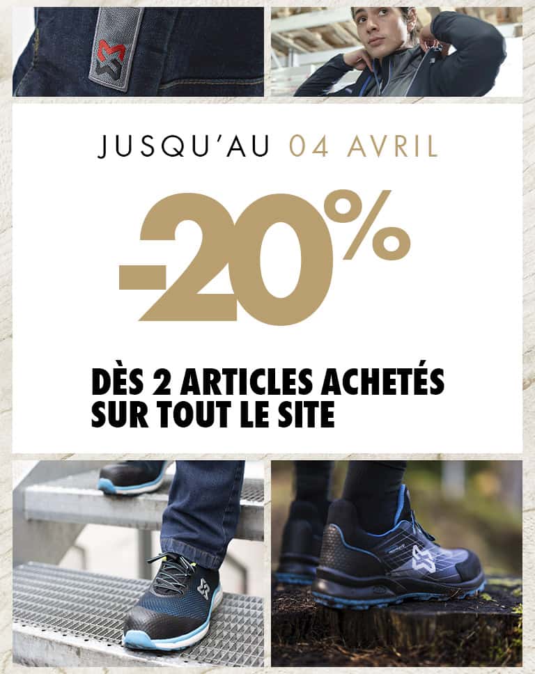 Offre de printemps : -20% dès 2 articles achetés sur tout le site