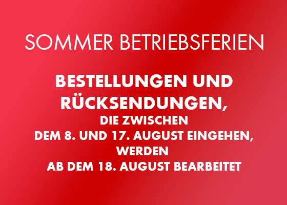 Sommer Betriebsferien