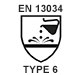 Pictogramme norme en 13034 type-6