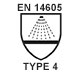 Pictograma padrão em 14605 tipo 4
