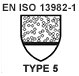 Pictograma padrão em iso 13982-1 tipo 5