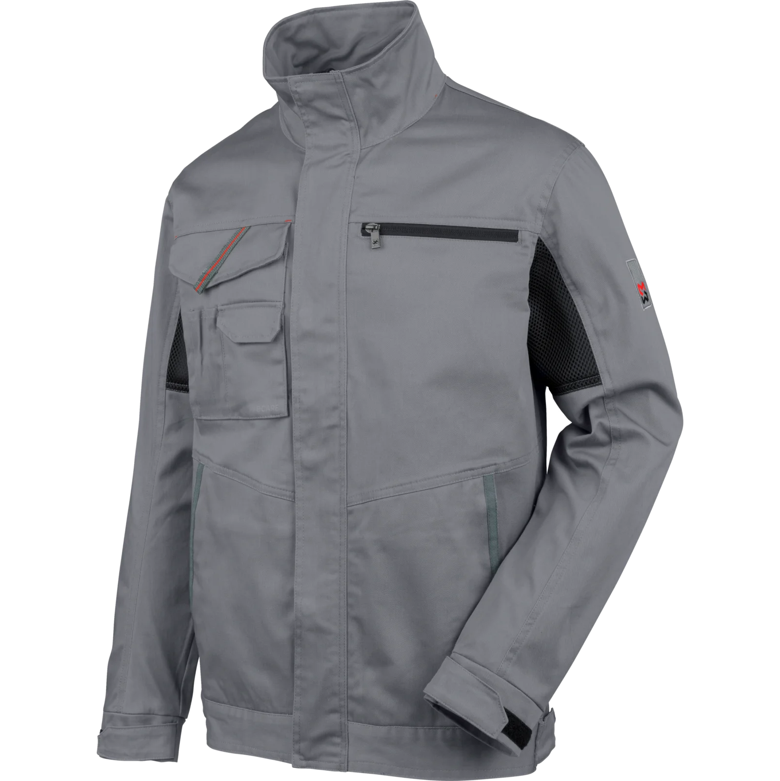 Veste De Travail Würth MODYF En 100% Coton | Grise, Poches Multiples, Col Montant Et Dos Rallongé - 4