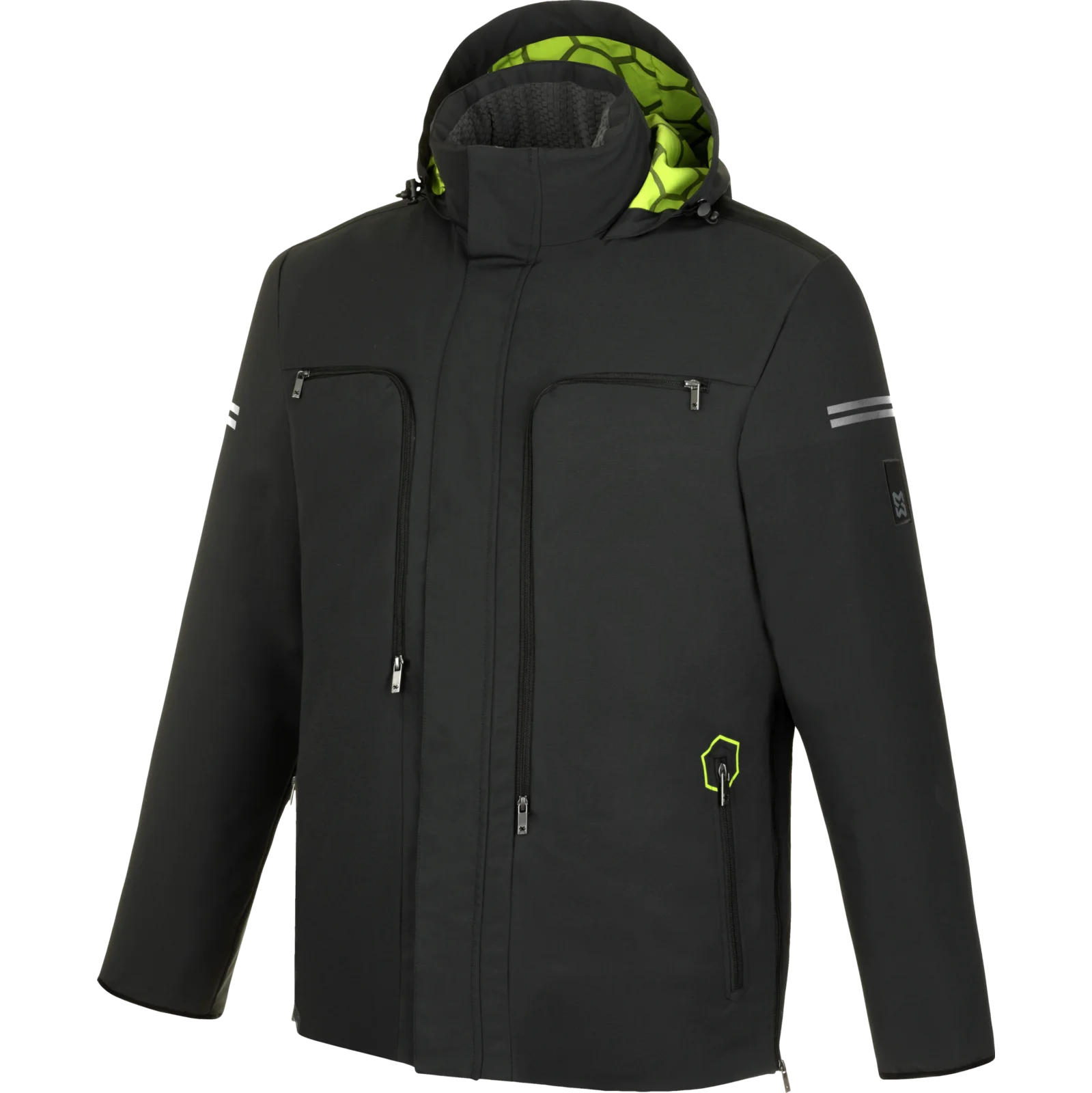 Blouson De Travail Matelassé Würth MODYF Moon - Couleur Anthracite/lime, Capuche, Coupe Confortable, Nombreuses Tailles