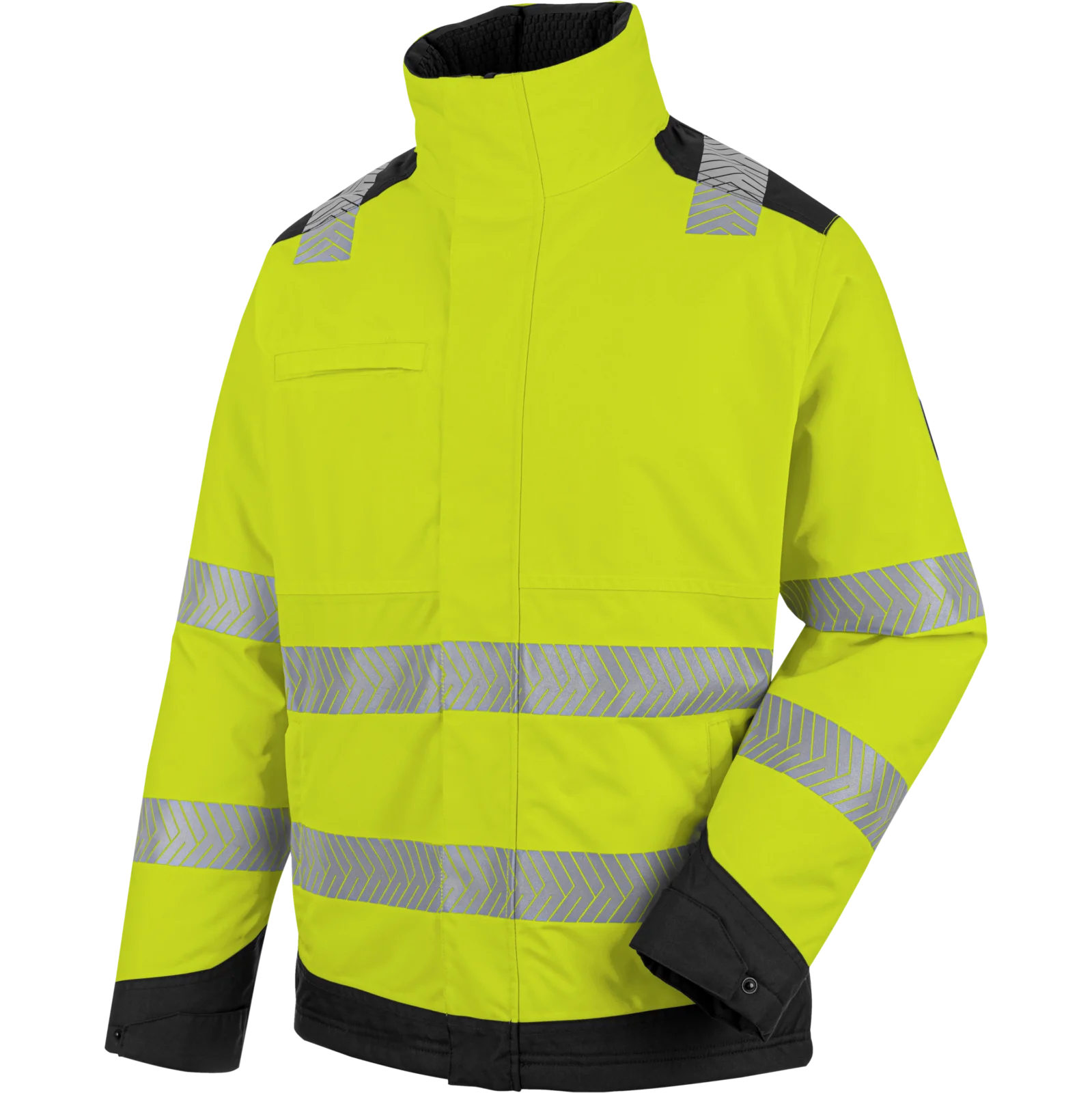 WÜRTH MODYF Bermuda Haute-Visibilité Jaune Fluo/Anthracite - EN ISO 20471 Classe 1 - Taille Élastiquée - 5 Poches