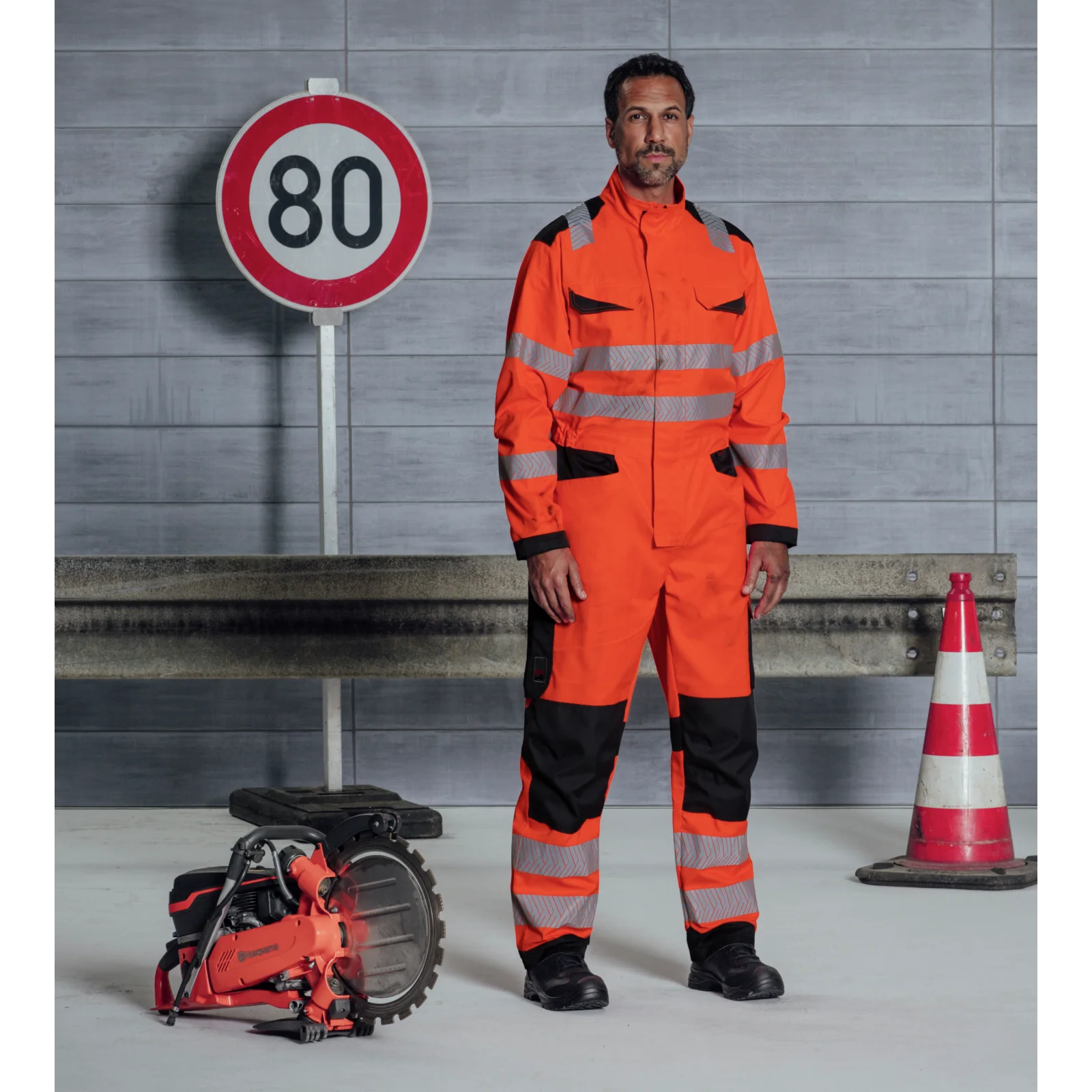 Combinaison De Travail Orange Avec Fermeture éclair – Taille S à XL – Pour Déguisement Halloween, Carnaval, Soirée à Thème