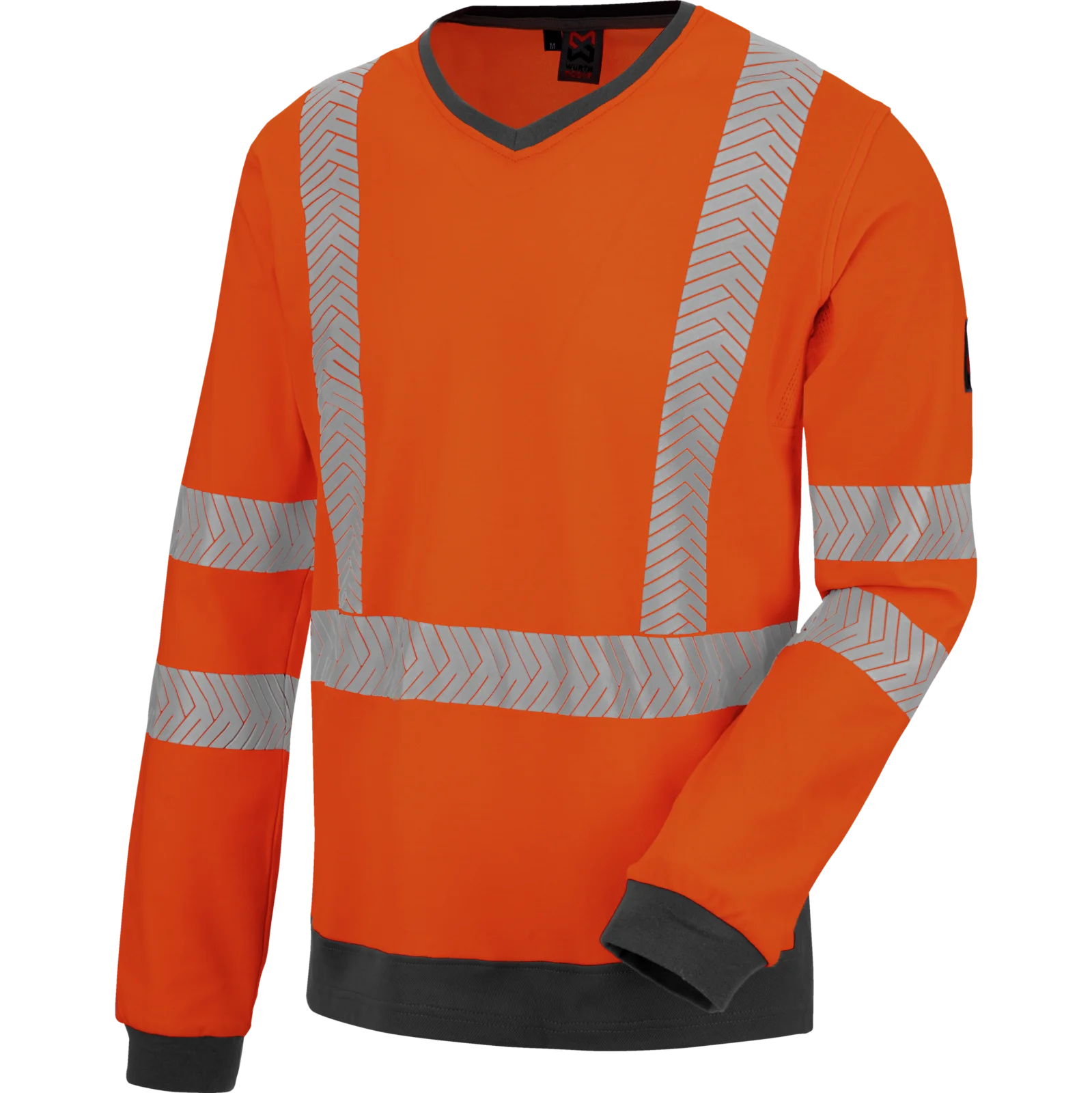 T-shirt De Travail Haute Visibilité NEKKI - Manches Courtes, Orange Fluo, Taille XL 52/54