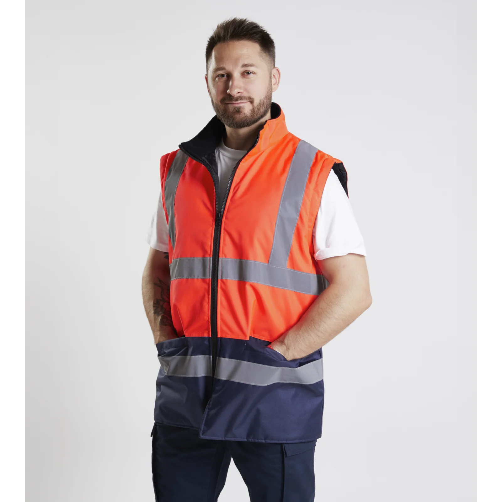 WÜRTH MODYF Parka De Travail LUMEN 4 En 1 Orange - Veste Imperméable Et Chaleureuse