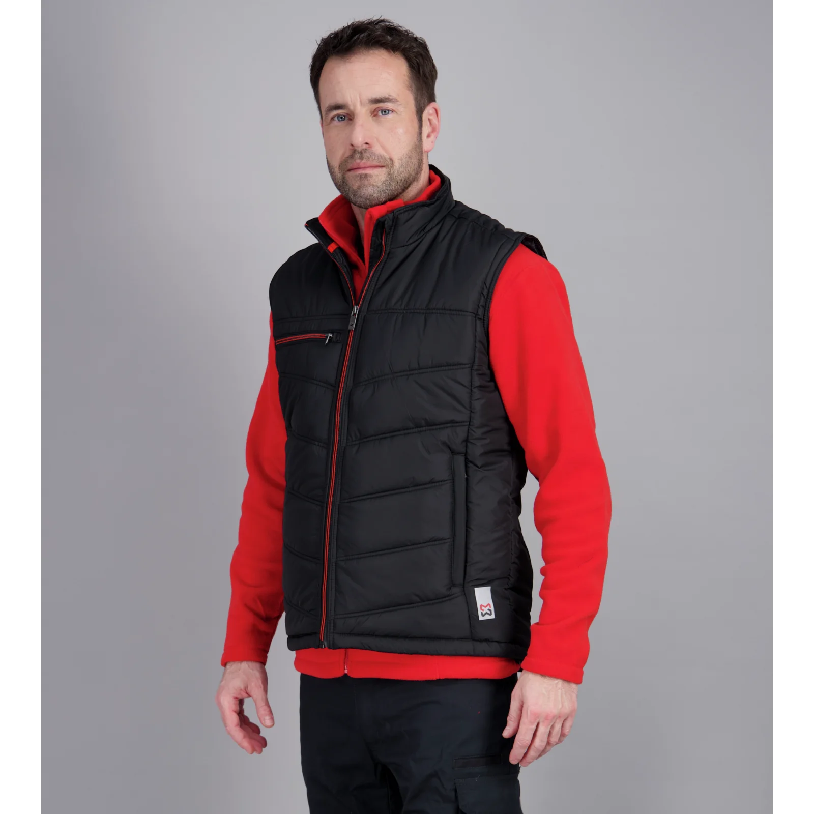 Personnalisation Logo Veste Polaire Zippée Würth MODYF Job - Noir