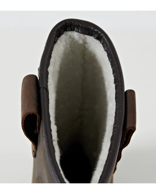 Botte De Sécurité Forestière Potthoff NoRisk S3 SRC – Taille 47, Noir/orange, Cuir Bovin, Coupe Classe 1