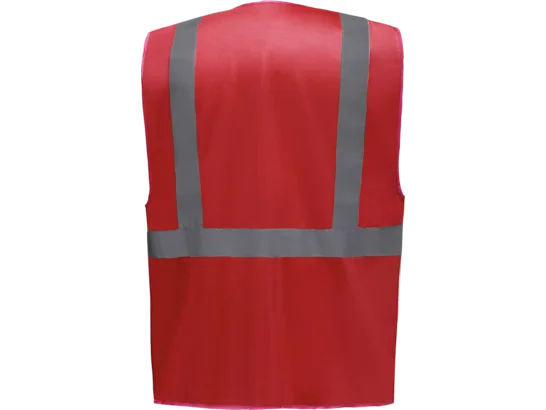Gilet de travail RETRO multipoches rouge | Würth