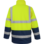 Parka de travail Würth MODYF haute-visibilité 4 en 1 jaune/marine
