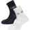 Lot de 2 paires de chaussettes de travail Made in France Würth MODYF marines/blanches
