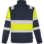 Sweat zippé haute visibilité FLUO ONE jaune/marine